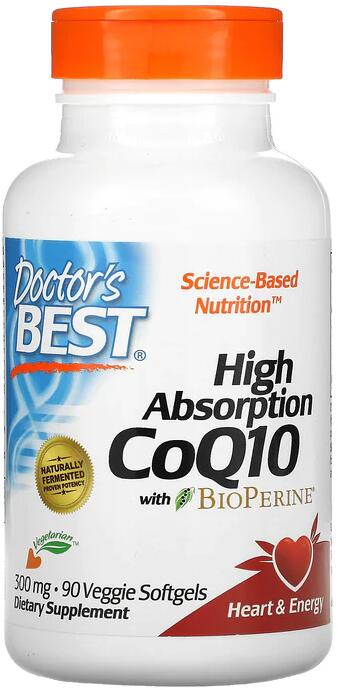 Doctors Best High Absorption Coq With Bioperine Mg Softgels