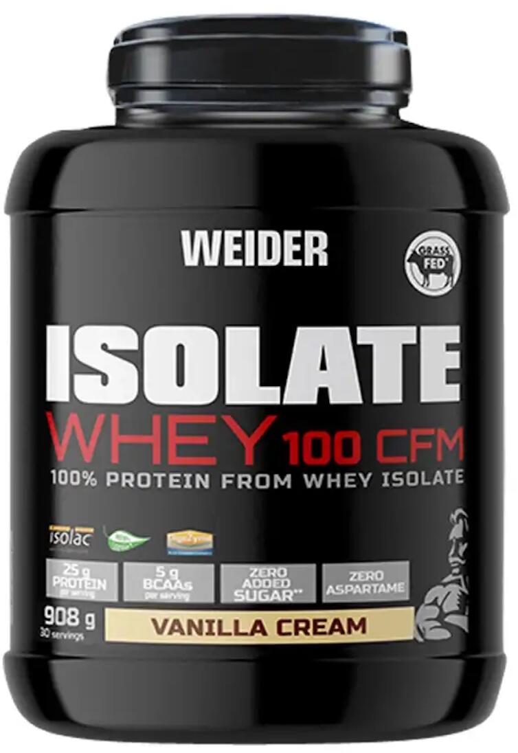 Weider Isolate Whey 100 CFM, 908 g Dose, Vanilla Cream