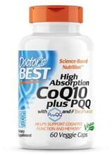 Doctors Best High Absorption CoQ10 mit PQQ & BioPerine, 60 Kapseln