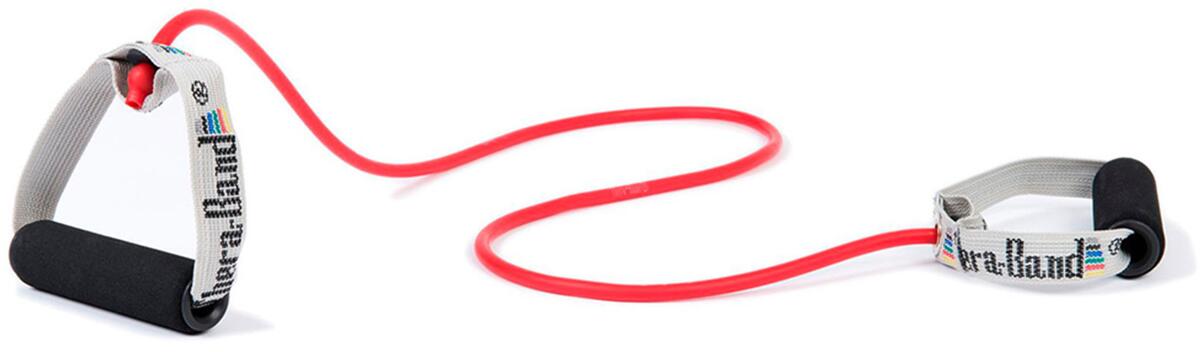 TheraBand Bodytrainer Tubing (mit Schaumstoffgriffen), mittel stark (rot)