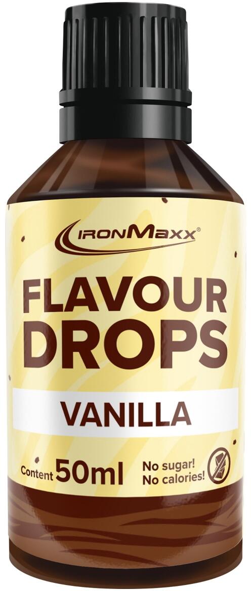 IronMaxx Flavour Drops, 50 ml Flasche, Vanille