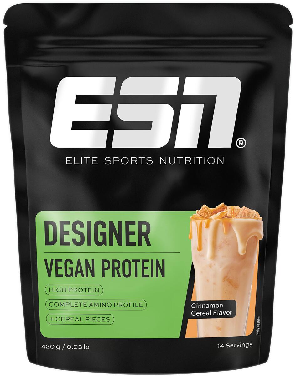 ESN Vegan Designer Protein 2.0, 420 g Beutel, Cinnamon Cereal