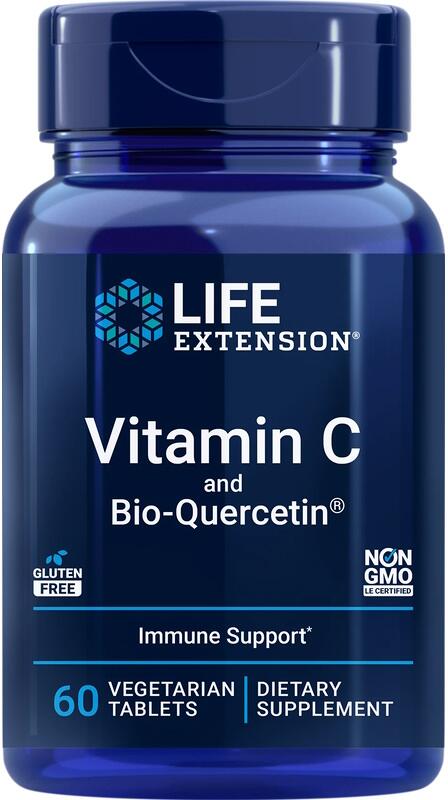 Life Extension Vitamin C and Bio-Quercetin, 60 vegetarische Tabletten