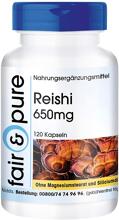 fair & pure Reishi (650 mg), 120 Kapseln Dose