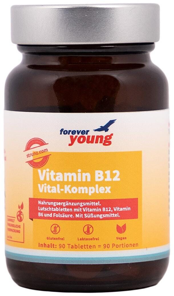 Forever Young Vitamin B12 Vital-Komplex - Lutschtabletten, 90 Tabletten