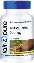 fair & pure Auricularia (650 mg), 120 Kapseln Dose