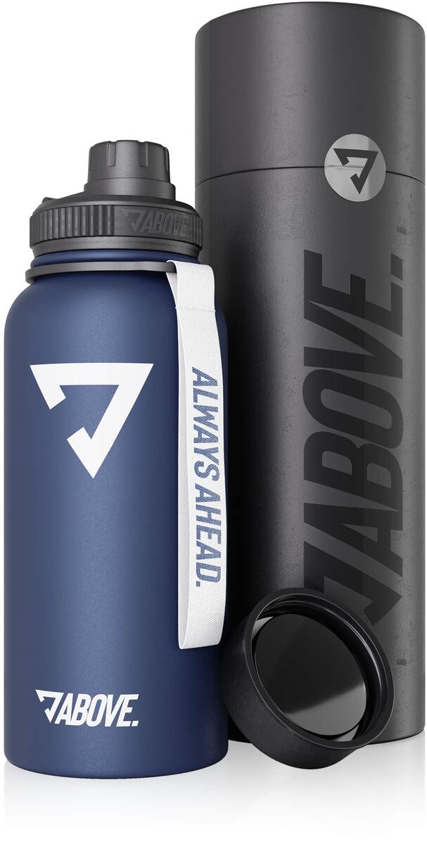 Above Edelstahl Thermoflasche, 950 ml, blau