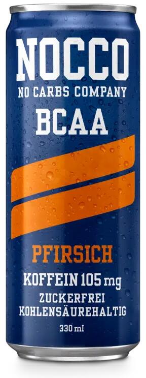Nocco BCAA Drink, 1 x 330 ml Dose (inkl. 0,25 EUR Pfand), Pfirsich bei