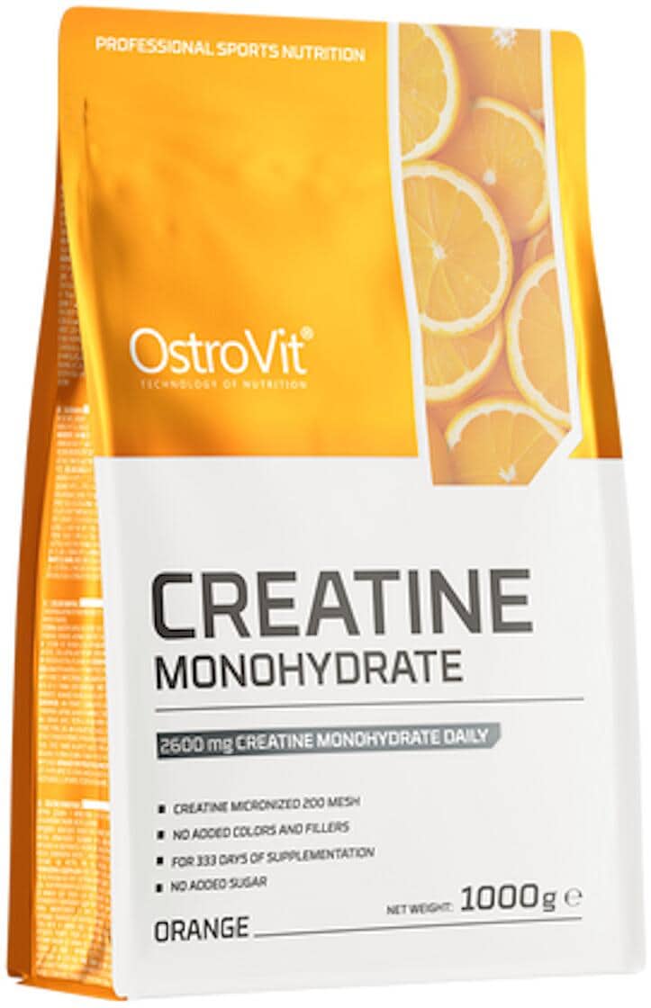 OstroVit Creatine Monohydrate, 1000 g Beutel, Orange