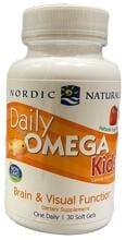 Nordic Naturals Daily Omega Kids, 30 Softgels, Natural Fruit