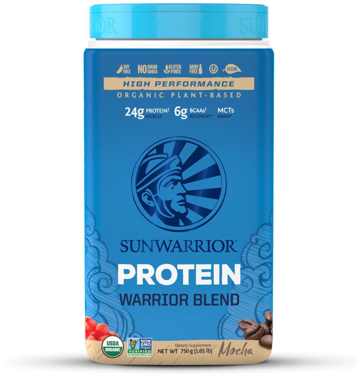 Sunwarrior Warrior Blend Protein, 750 g Dose, Mokka