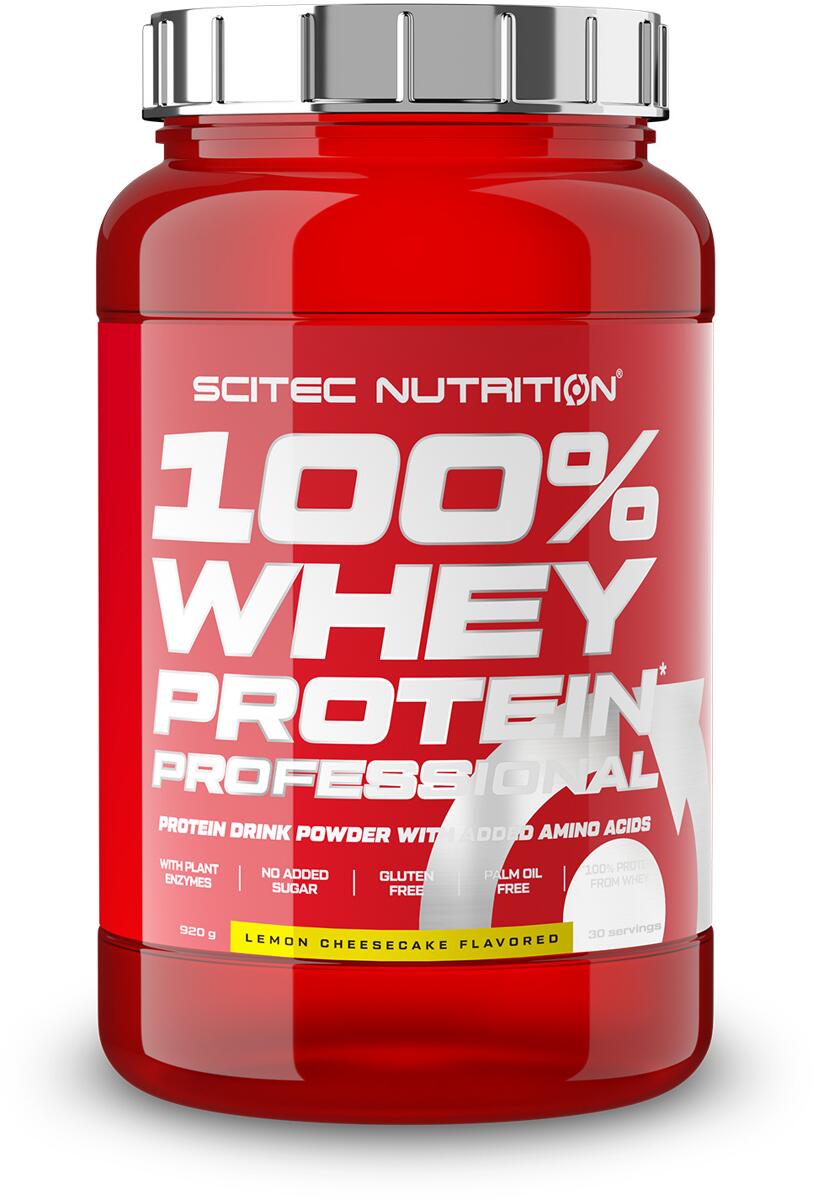 Scitec Nutrition 100% Whey Protein Professional, 920 g Dose, Zitronen-Käsekuchen