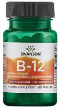 Swanson Vitamin B12 Methylcobalamin 5000 mcg, 60 Tabletten