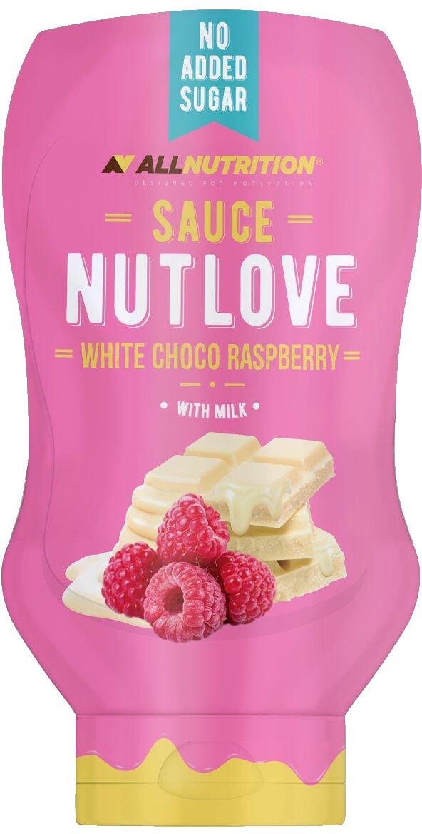 Allnutrition Nutlove Sauce, 280 g Tube, White Choco Raspberry