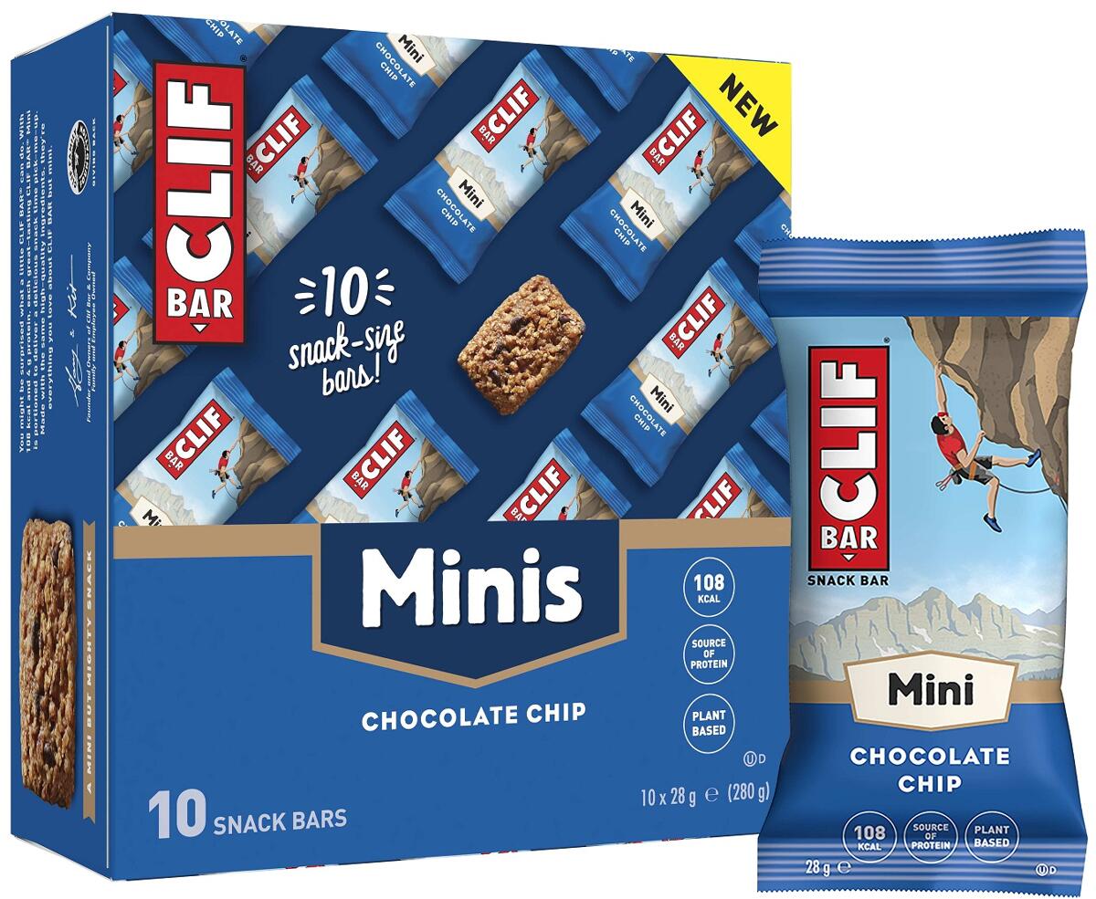 Clif Bar Energy Bar Minis, 10 x 28 g Riegel, Chocolate Chip