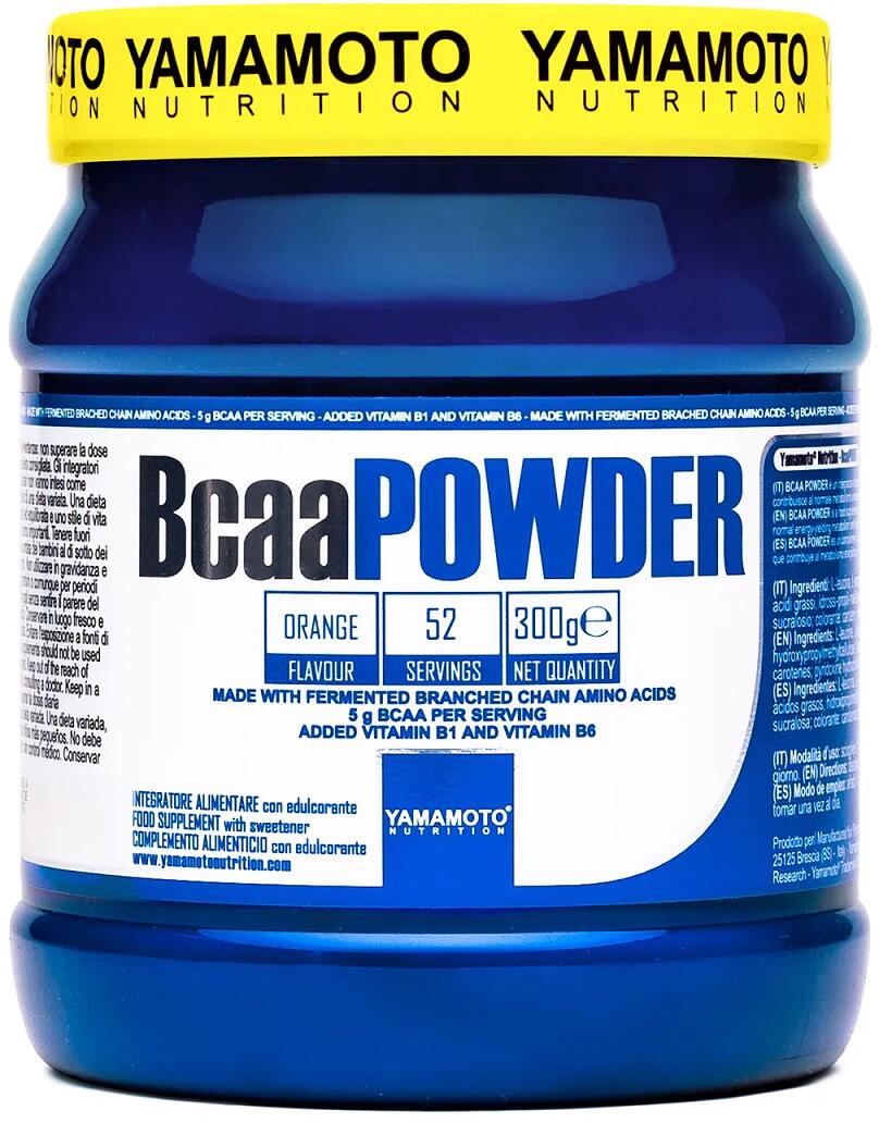 Yamamoto Nutrition BCAA Powder, 300 g Dose, Orange