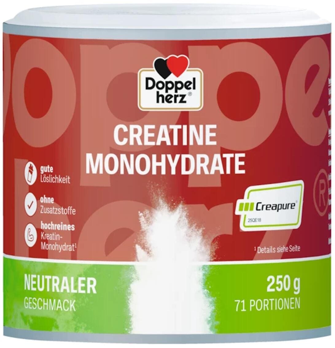 Doppelherz Creatine Monohydrate (Creapure), 250 g Dose, Neutral