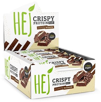 Hej Crispy Protein Bar, 12 x 45 g Riegel, Cookies & Cream