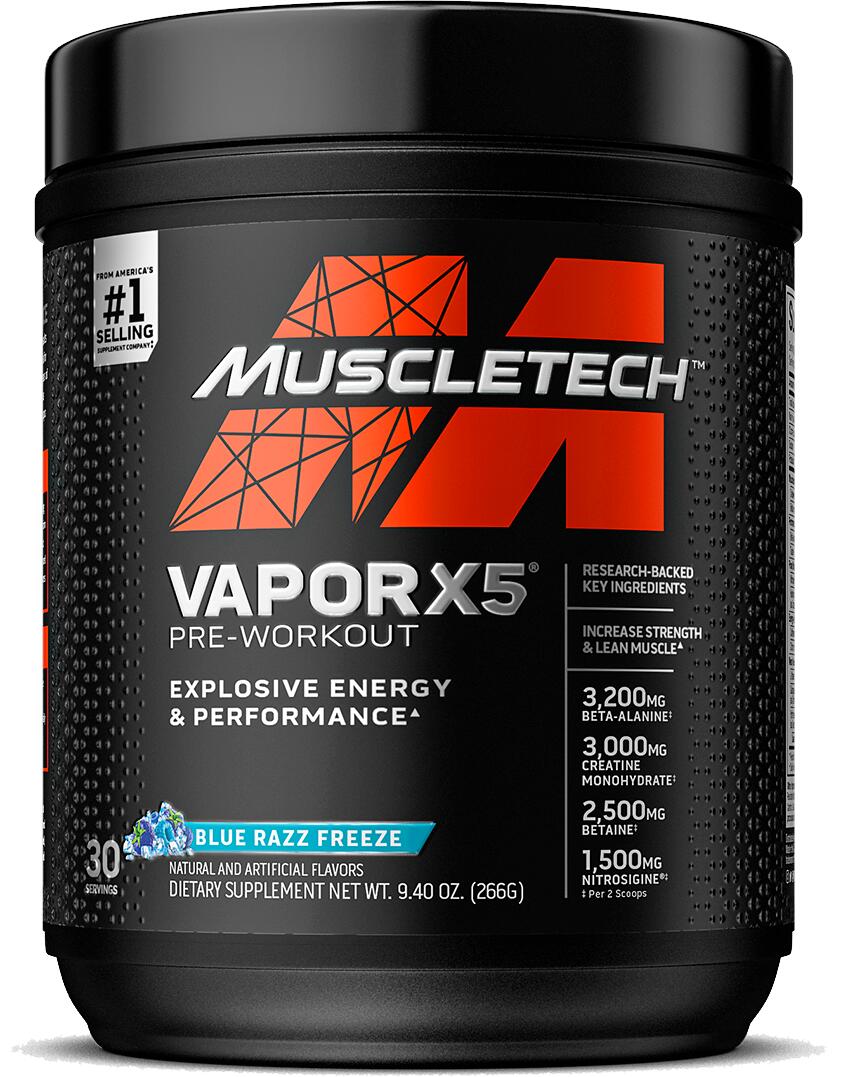 Muscletech Performance Series Vapor X5 Next Gen, 228 g Dose, Blue ...