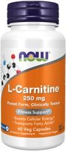 Now Foods L-Carnitine 250 mg, 60 Kapseln