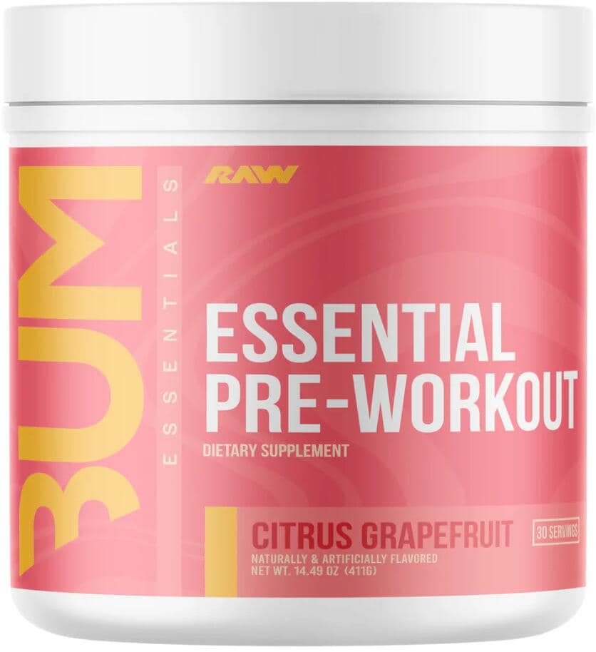 Raw Nutrition CBUM Essential Pre-Workout, 411 g Dose, Citrus Grapefruit