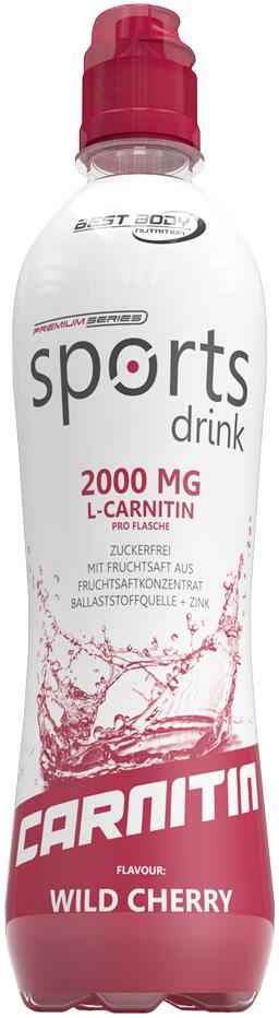 Best Body Nutrition Sports Drink (inkl. 3,- EUR Pfand), 12 x 500 ml Flasche, Wild Cherry