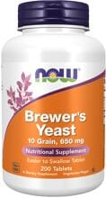 Now Foods Brewer"s Yeast 650 mg, 200 Tabletten