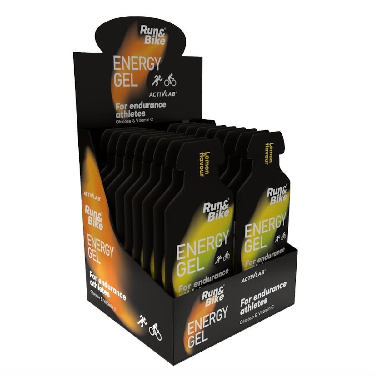 Activlab Run & Bike Energy Gel, 18 x 40 g Beutel, Lemon