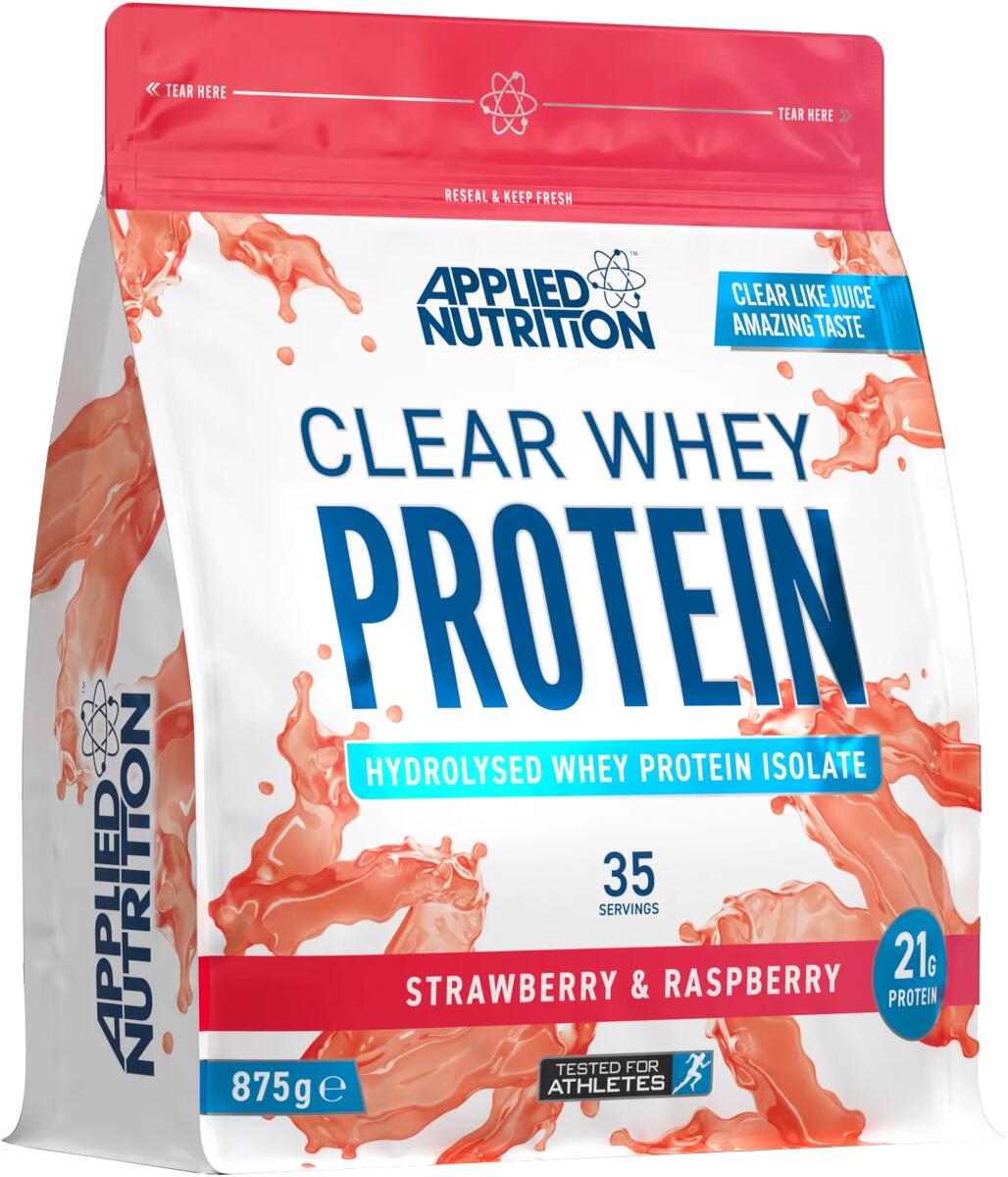 Applied Nutrition Clear Whey Protein, 875 g Beutel, Strawberry & Raspberry