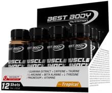 Best Body Nutrition Muscle Shock, 12 x 60 ml Ampullen, Tropical