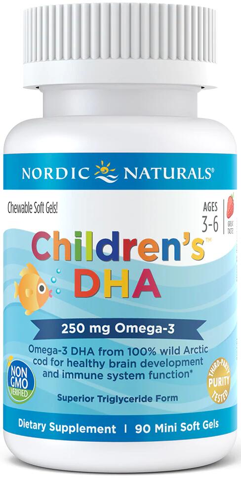 Nordic Naturals Children"s DHA, 90 Softgels, Strawberry