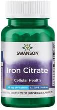 Swanson Iron Citrate 25 mg, 60 Kapseln