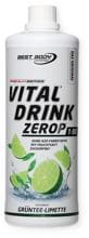 Best Body Nutrition Vital Drink Zerop, 1000 ml Flasche, Grüntee-Limette