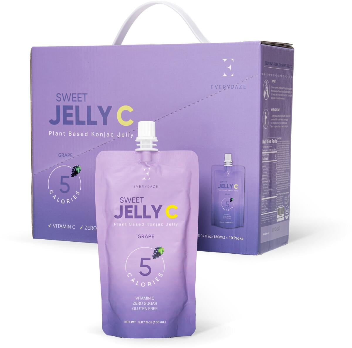 Everydaze Sweet Jelly C, 10 x 150 ml Beutel, Grape