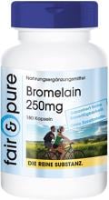 fair & pure Bromelain (250 mg), 180 Kapseln Dose