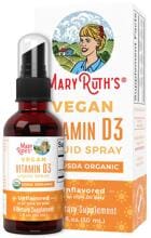 MaryRuth Organics Vegan Vitamin D3 Liquid Spray, 30 ml