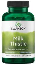 Swanson Milk Thistle Features Silymarin 80 %, 120 Kapseln
