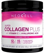NeoCell Super Collagen Plus with Vitamin C & Hyaluronic Acid, 195 g Dose