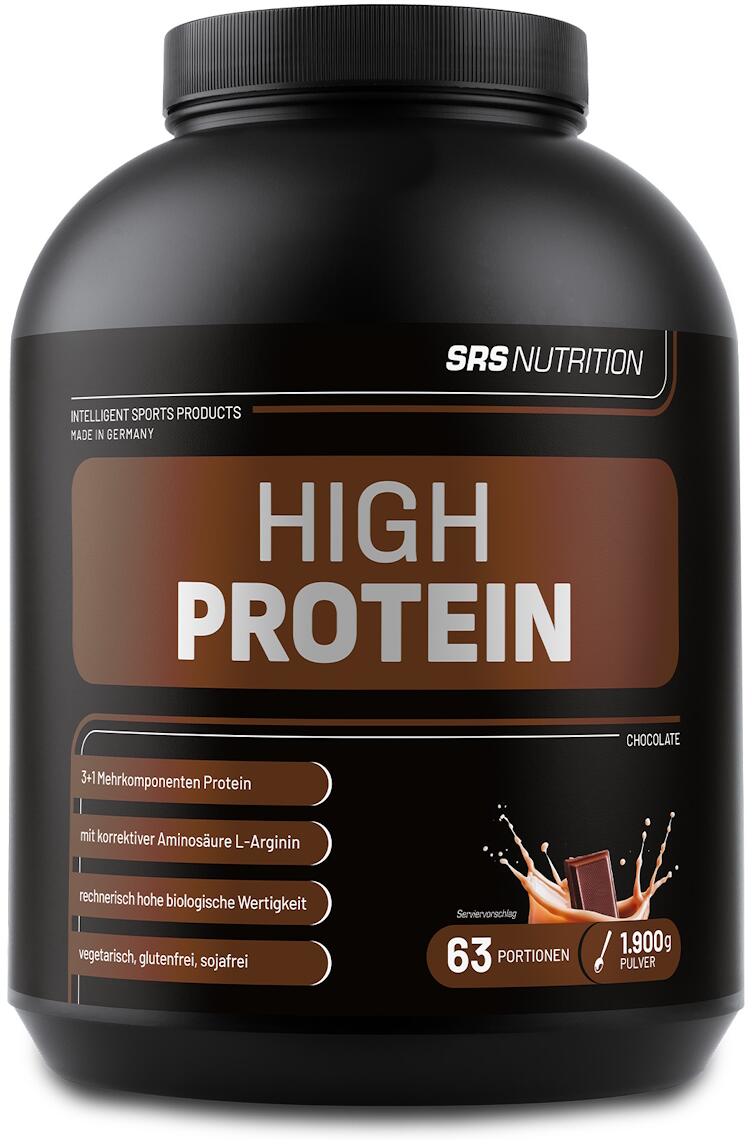 SRS High Protein, 1900 g Dose, Schoko
