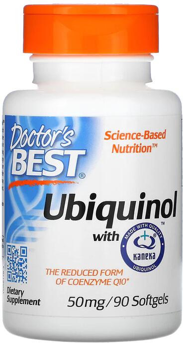 Doctors Best Ubiquinol with Kaneka - 50 mg, 90 Softgels