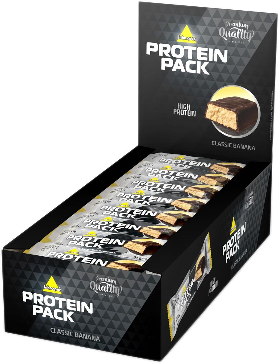 inkospor X-Treme Protein Pack, 24 x 35 g Riegel, Classic Banane