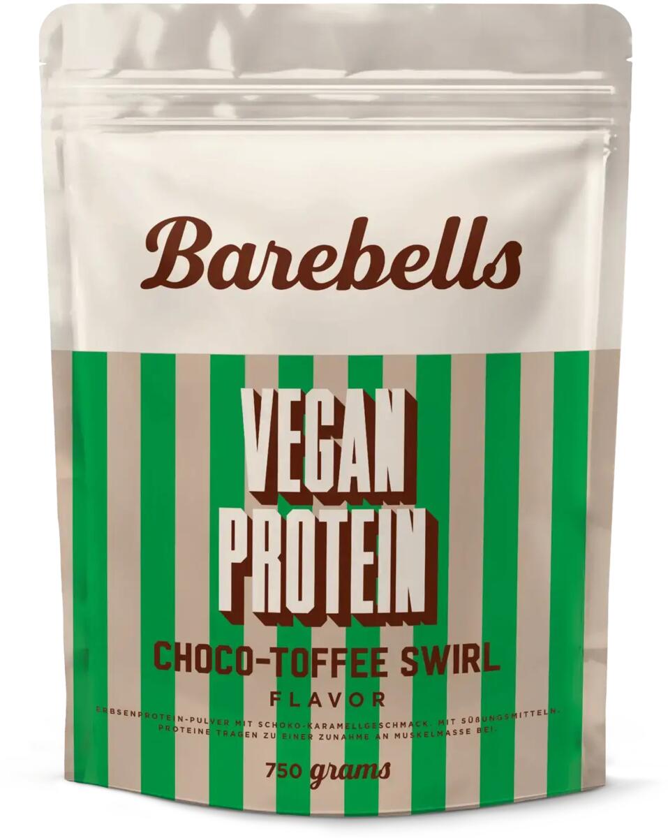 Barebells Vegan Protein,750 g Beutel, Choco-Toffee Swirl