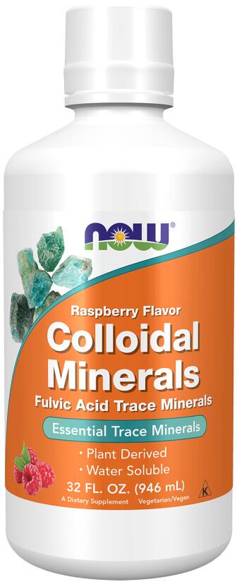 Now Foods Colloidal Minerals, 946 ml Flasche, Raspberry bei Metasport