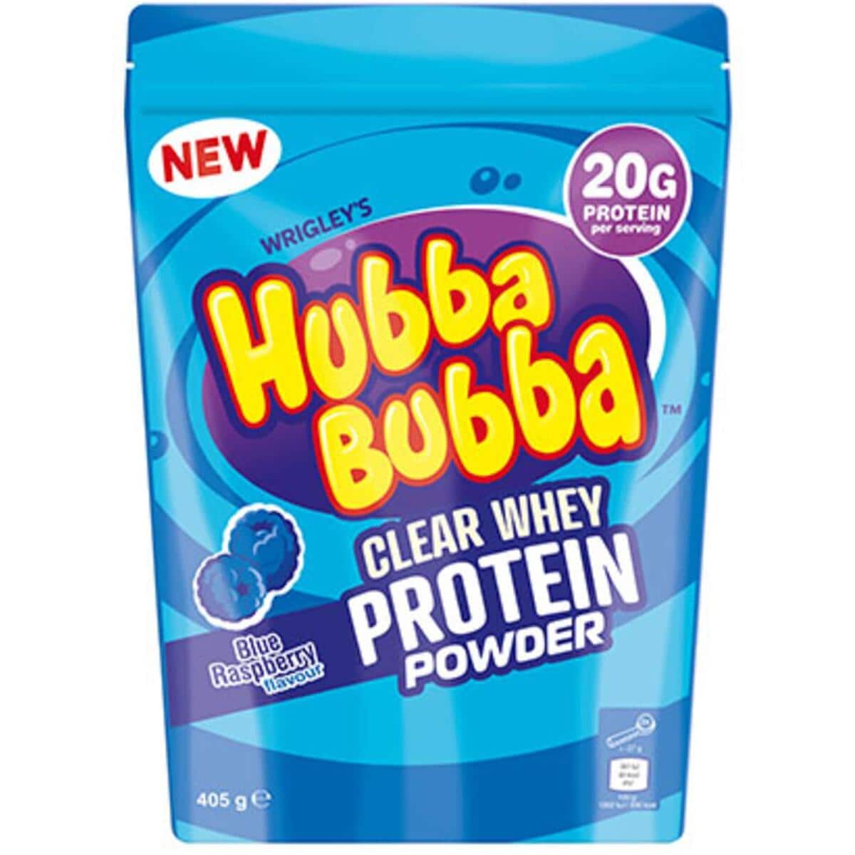 Wrigleys Hubba Bubba Clear Whey Protein Powder, 405 g Beutel bei