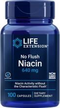 Life Extension No-Flush Niacin 640 mg, 100 Kapseln