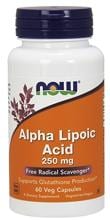 Now Foods Alpha Lipoic Acid 250 mg, 60 Kapseln