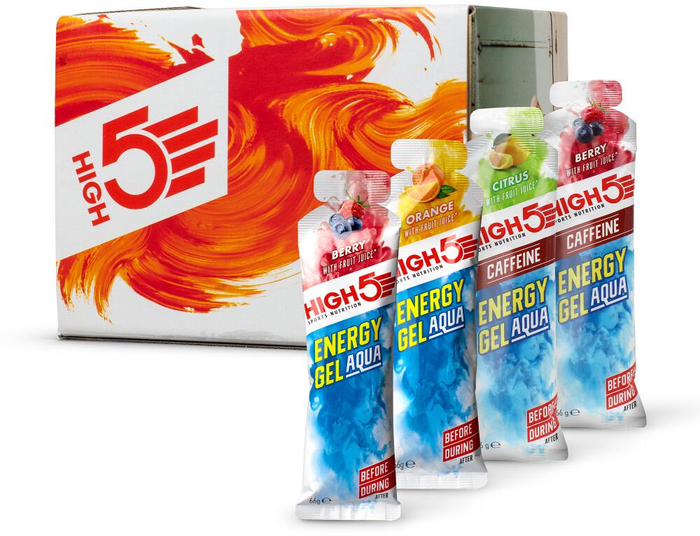 High5 Energy Gel Aqua, 15 x 66 g Beutel, Mixed