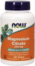 Now Foods Magnesium Citrat 200 mg, 100 Tabletten