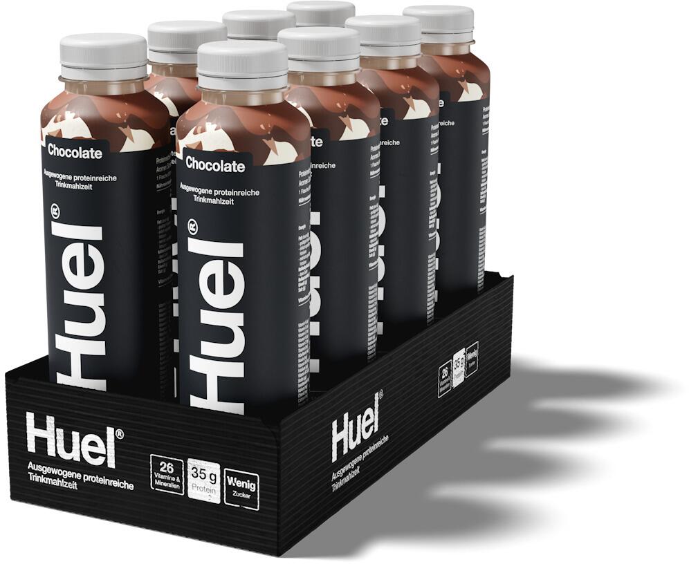 Huel Trinkmahlzeit - Black Edition, 8 x 500 ml Flasche (inkl. 2,- Euro Pfand), Chocolate