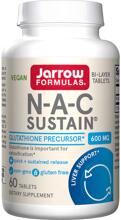 Jarrow Formulas N-A-C Sustain - 600 mg, 60 Tabletten